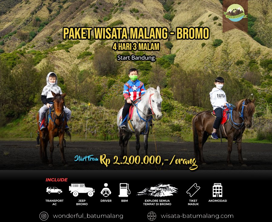 Paket Wisata Malang Bromo Dari Bandung 4 Hari 3 Malam - Paket Wisata ...